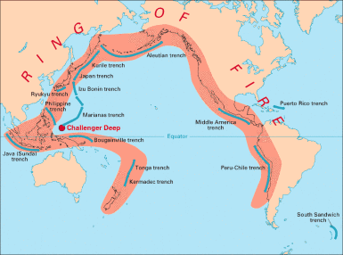 The Ring of Fire in Mexico.