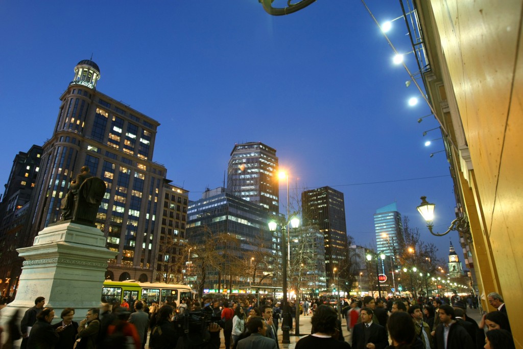 Santiago Centro atardecer 1