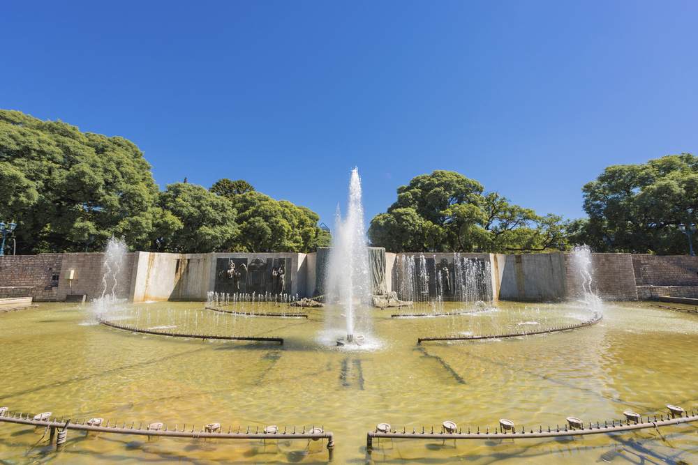 Independence square in Mendoza.