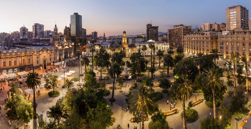 Plaza de Armas in Santiago. 