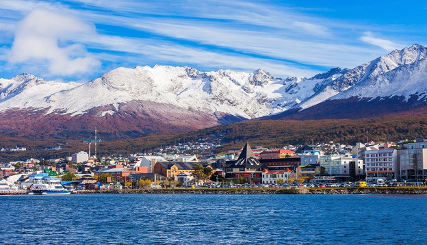 Ushuaia aerial view