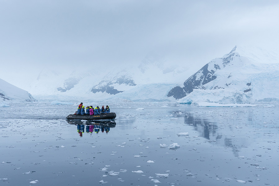 Zodiac in Antarctica