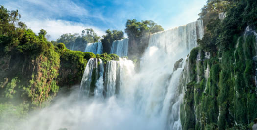 Arriving at Puerto Iguazu