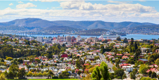 Disembarkation in Hobart, Tasmania