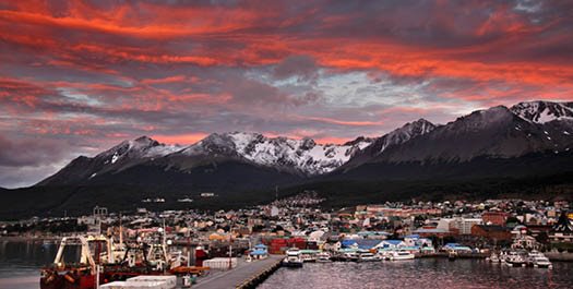 Disembark in Ushuaia & fly to Santiago