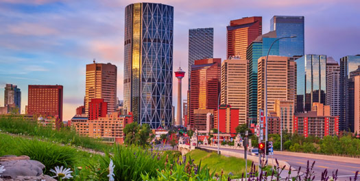 Arrive in Calgary, Canada