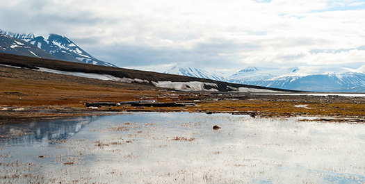 At sea along Spitsbergen